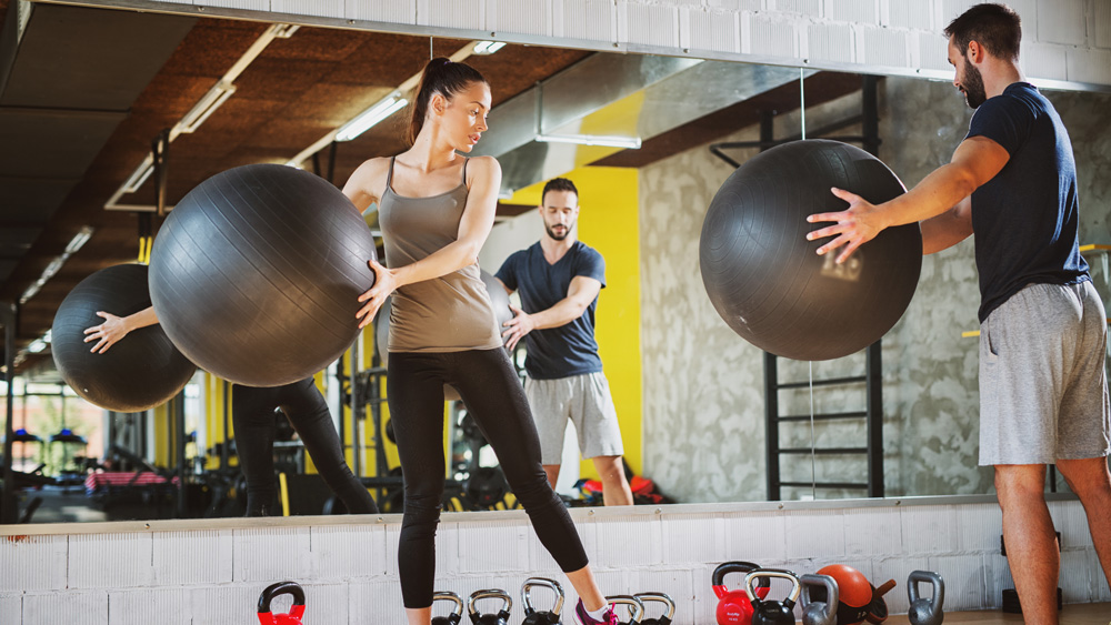 This Exercise Ball Workout Hits Muscles All Over The Body