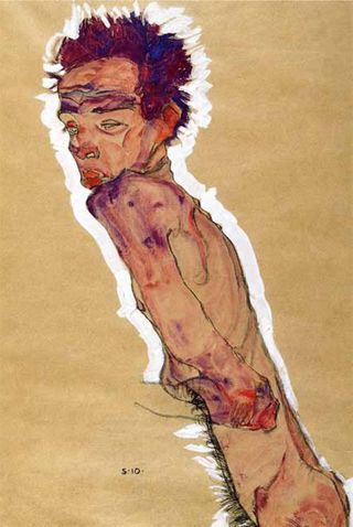 John Taylor's favourtie painting, Nude Self Portrait by Egon Schiele.