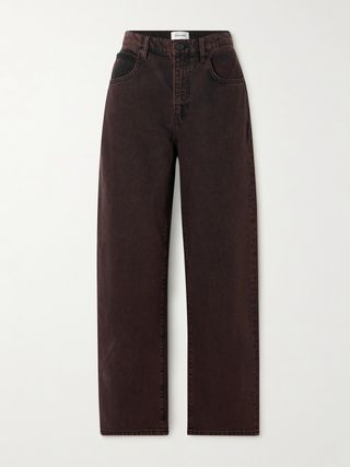 Long Barrel High-Rise Wide-Leg Jeans