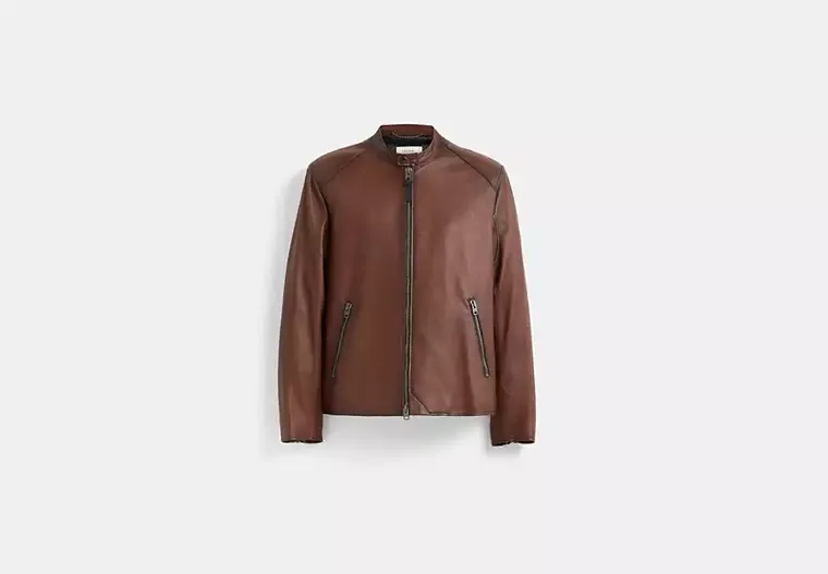 Coach, Restored Leather Racer Jacket