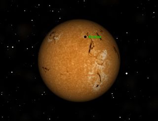 Venus Transit 2012 Sky Map