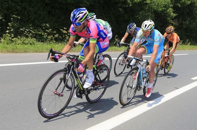 Manuele Mori (Lampre - Merida) takes a pull