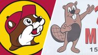 Buc-ee's and Beaver's Mini Mart logos