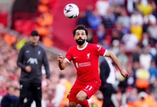 Mohamed Salah Liverpool winger in the Premier League during the 2023/24 season