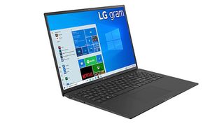 A product shot of the LG Gram 17 (2021), one of the best laptops for battery life