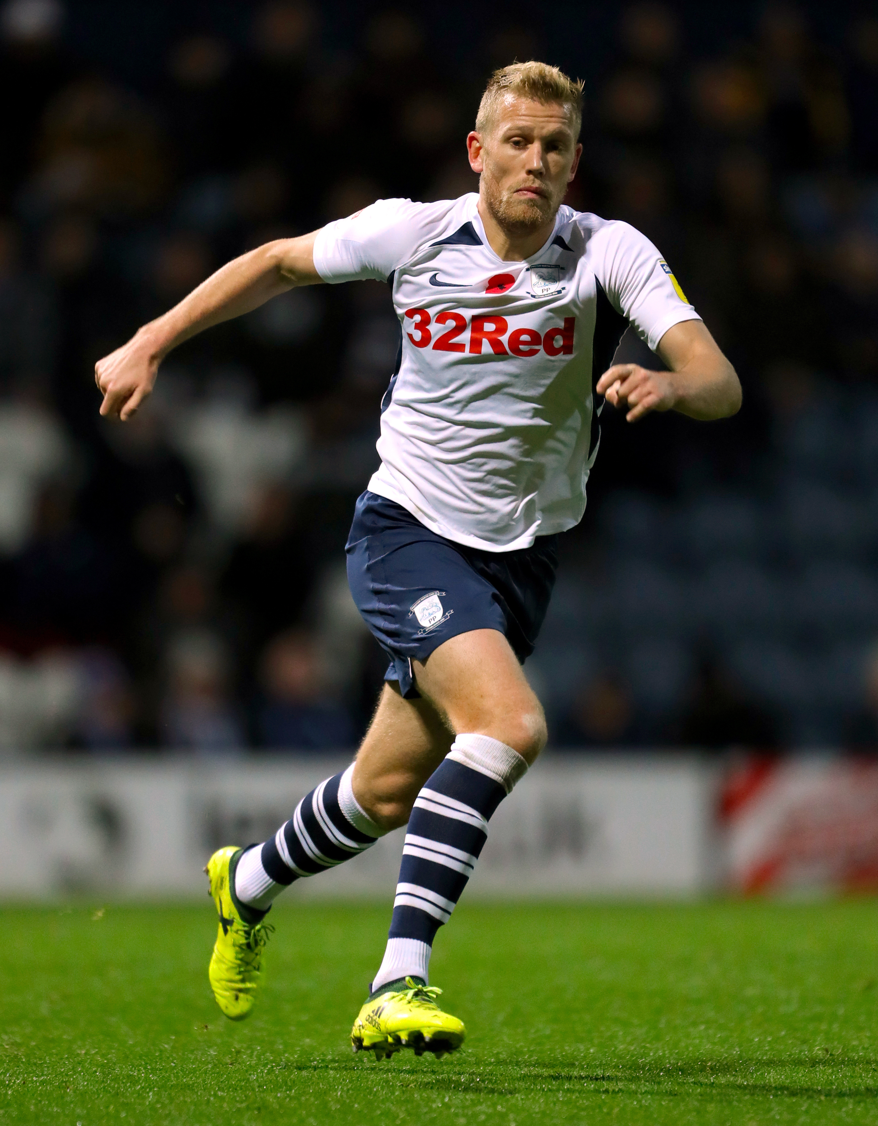 Preston striker Jayden Stockley has tested positive for Covid-19