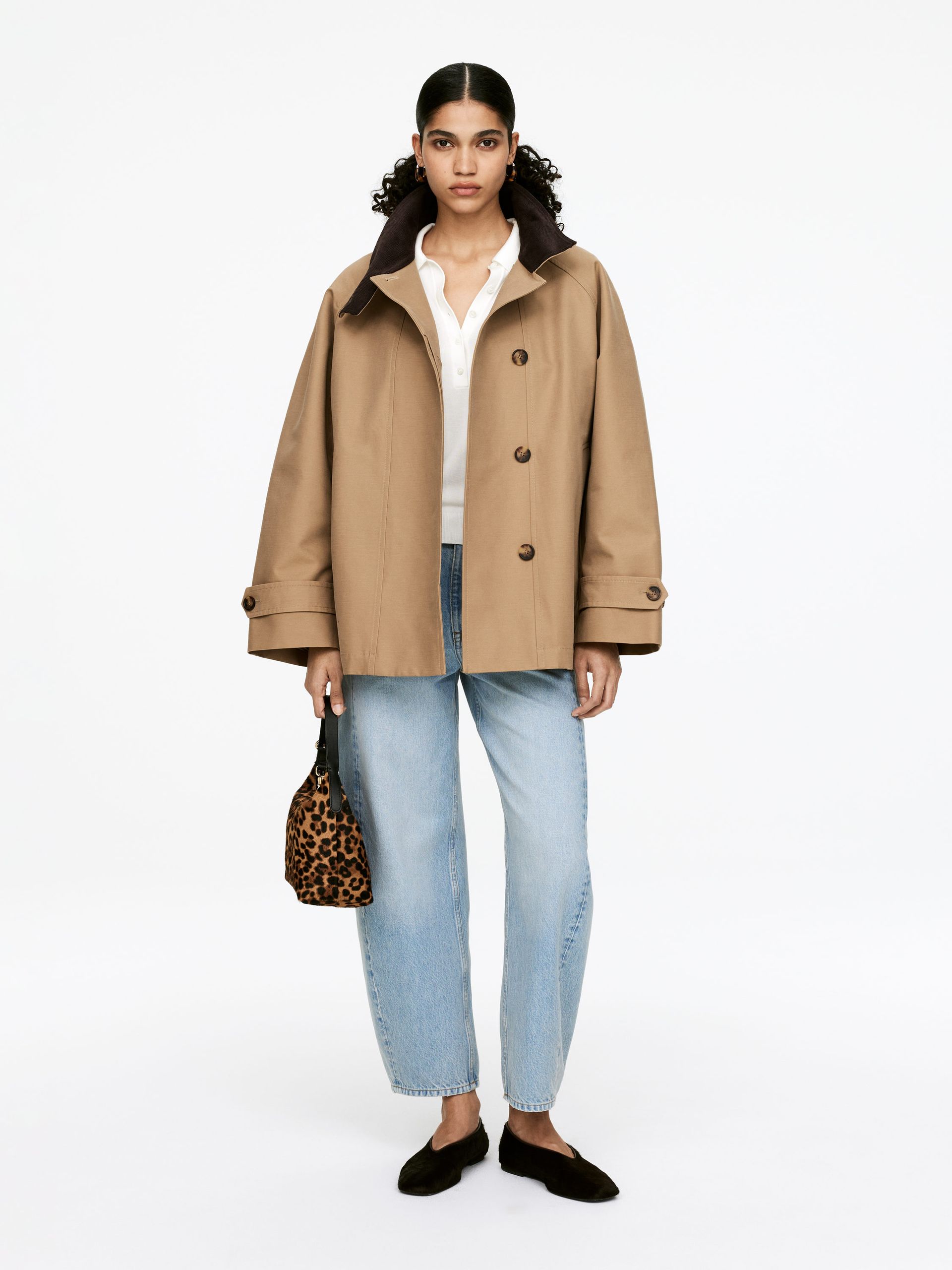 Lined Cotton Jacket – Dark Beige – Women – Arket Gb