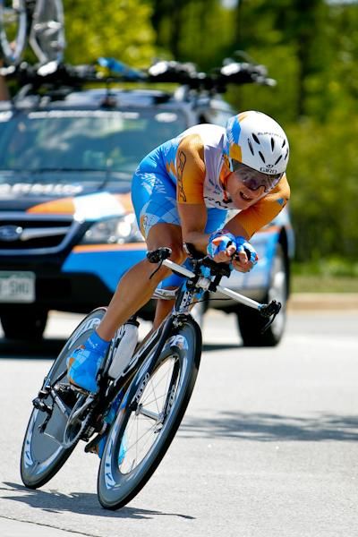 Tom Zirbel (Bissell) heading into the last couple of kilometers.