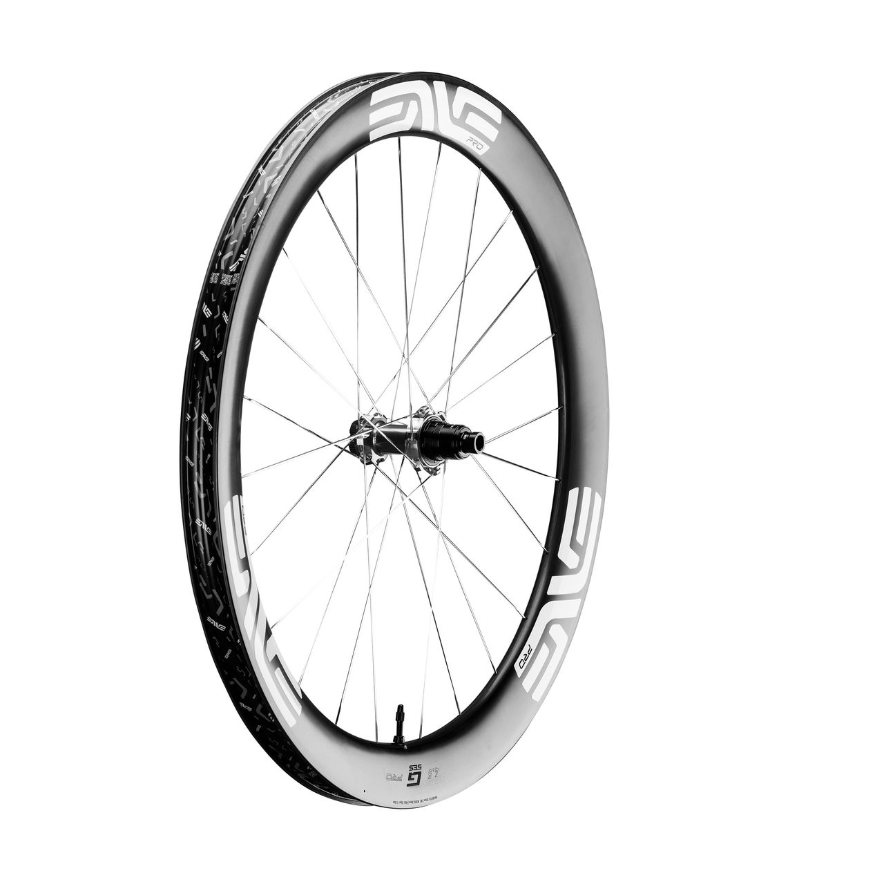An Enve SES 4.5 Pro rear wheel