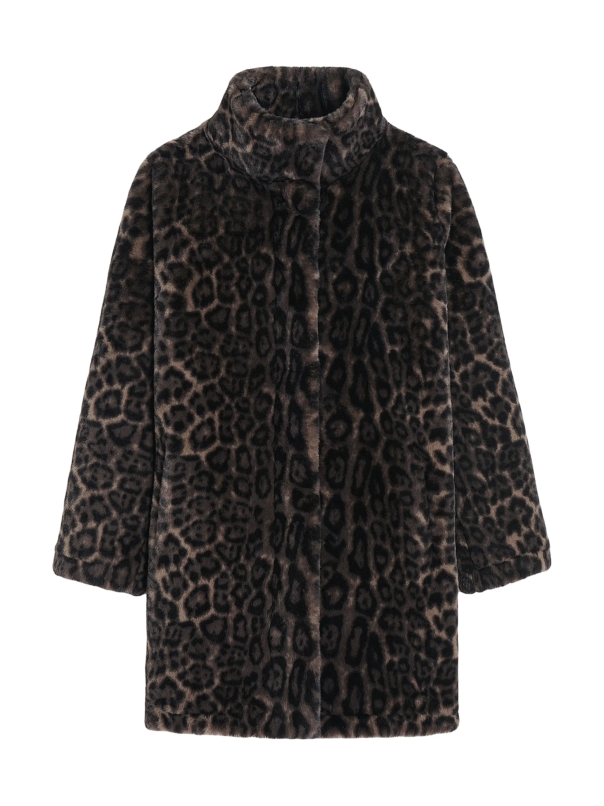 Blair Leopard Faux Fur Coat