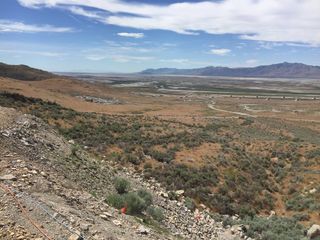 A wide view of the static engine test location, seen from the viewing area on the Orbital ATK campus in Corinne, Utah.