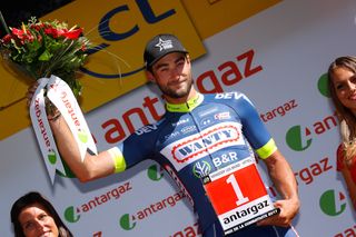 Guillaume Van Keirsbulck (Wanty - Groupe Gobert) with the 'most combative' prize after stage 4