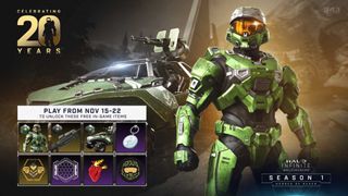 Halo Infinite multiplayer beta Halo and Xbox 20th Anniversary cosmetic items