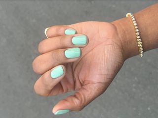 light nail colours mint green