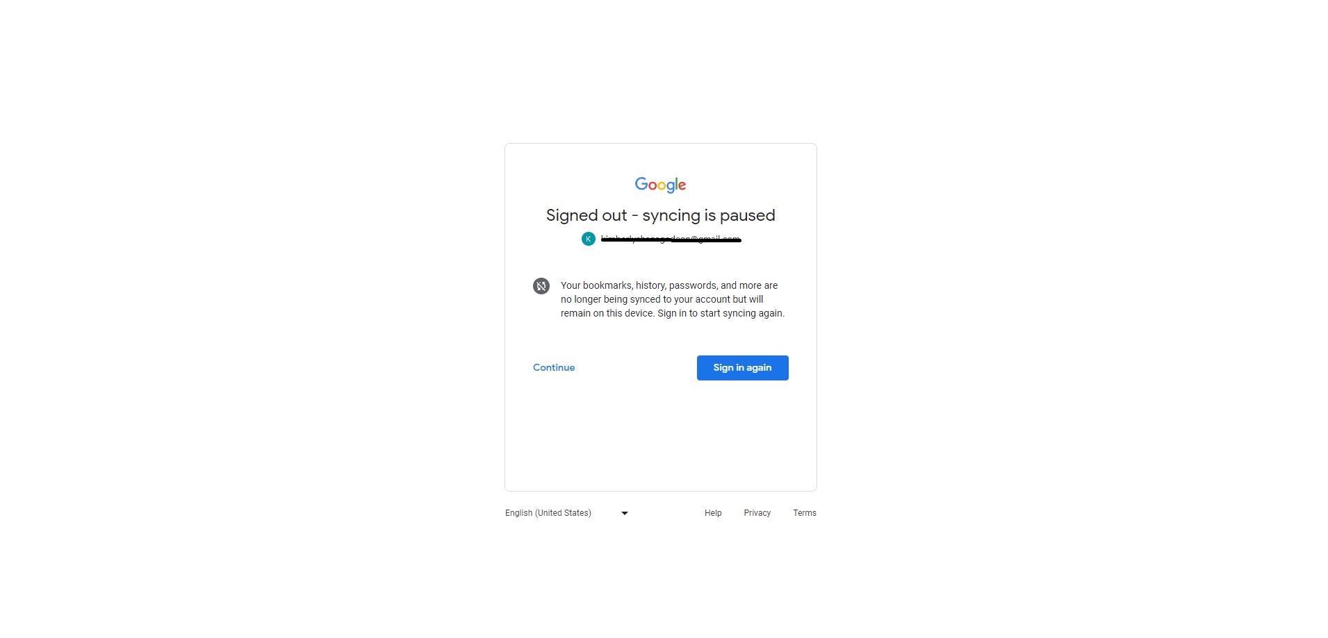 How to change default Google Account