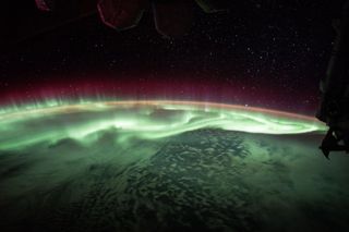Aurora photographed by NASA astronaut Jack Fischer aboard the International Space Station.