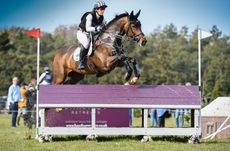 Caroline Powell riding Greenacres Special Cavalier during the CCI-S4* at Burnham Market in 2023.