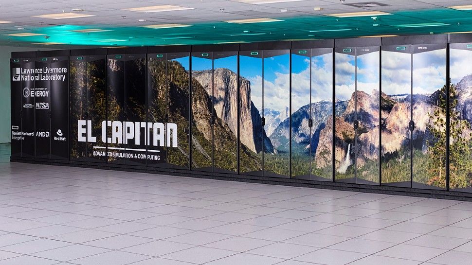 An image of the El Capitan supercomputer