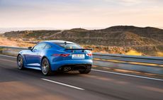 The F-Type Jaguar’s car in blue color