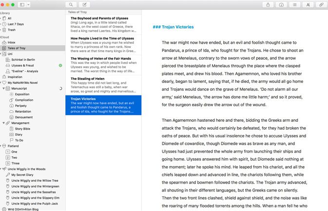 creative writing tools mac