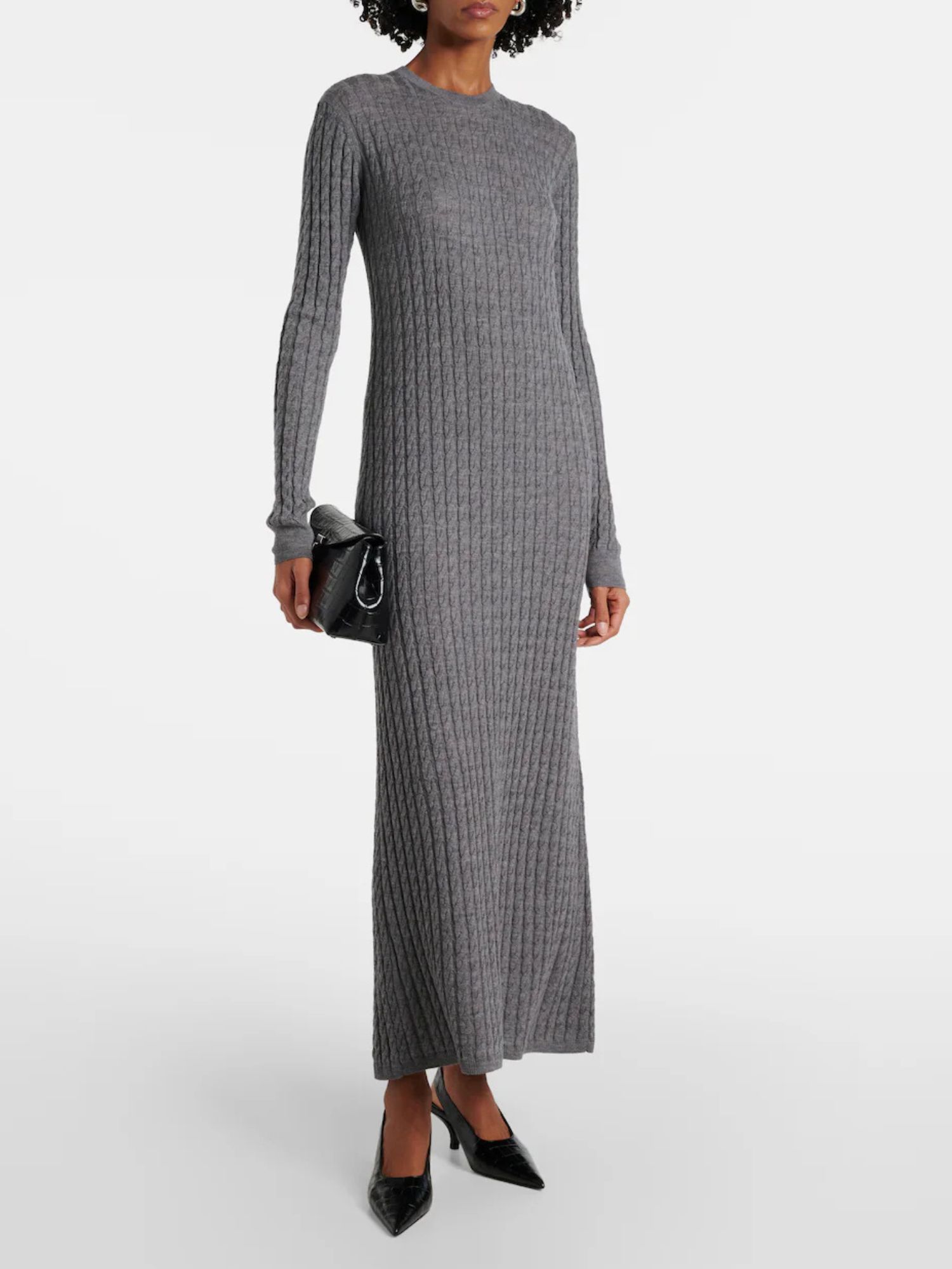 Toteme Cable-knit wool sweater dress