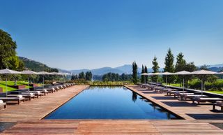 Swimming pool at Six Senses hotel, Douro Valley, Portugal
