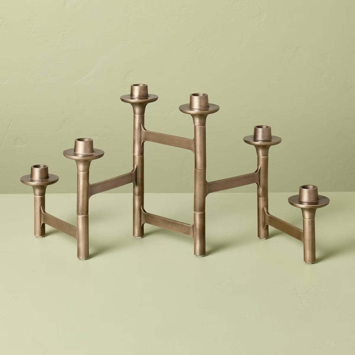 Brass candelabra