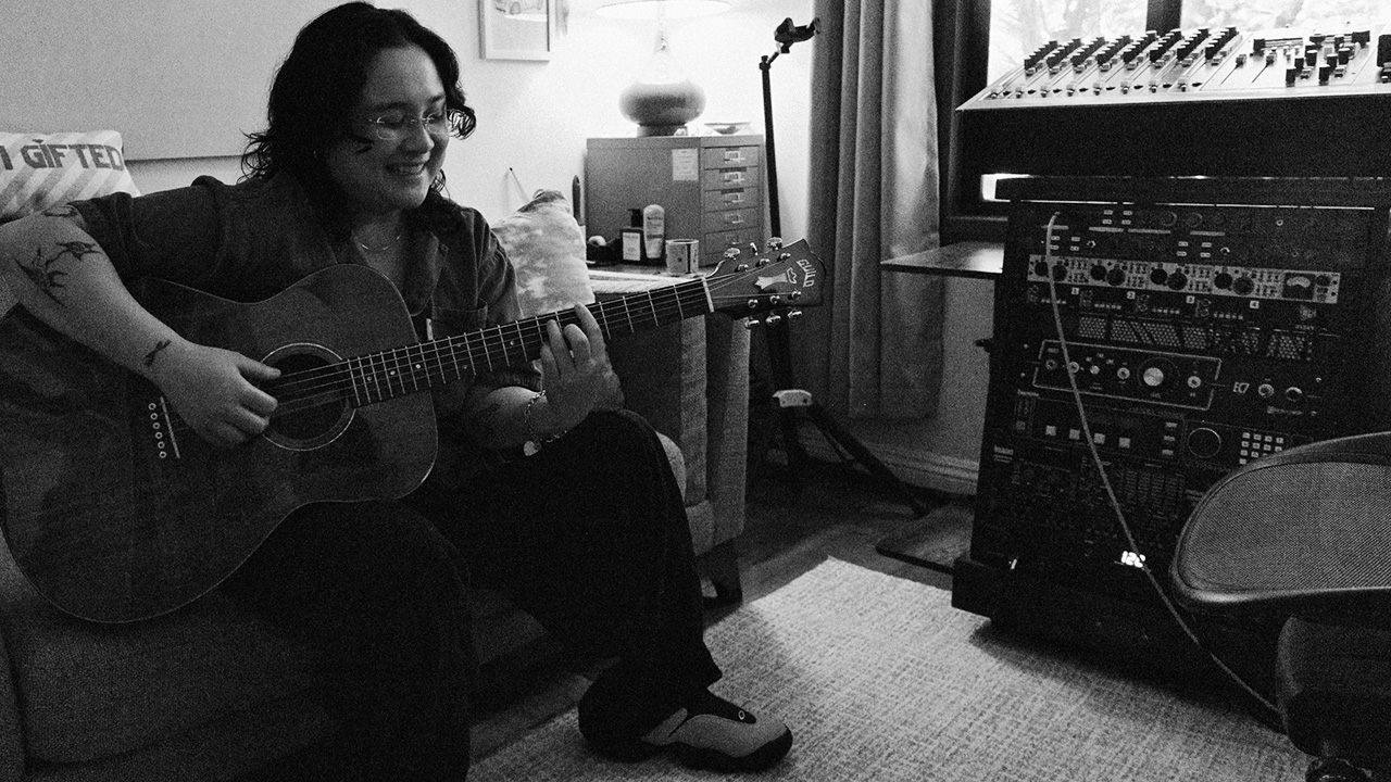Jay Som (Melina Duterte) in her home studio