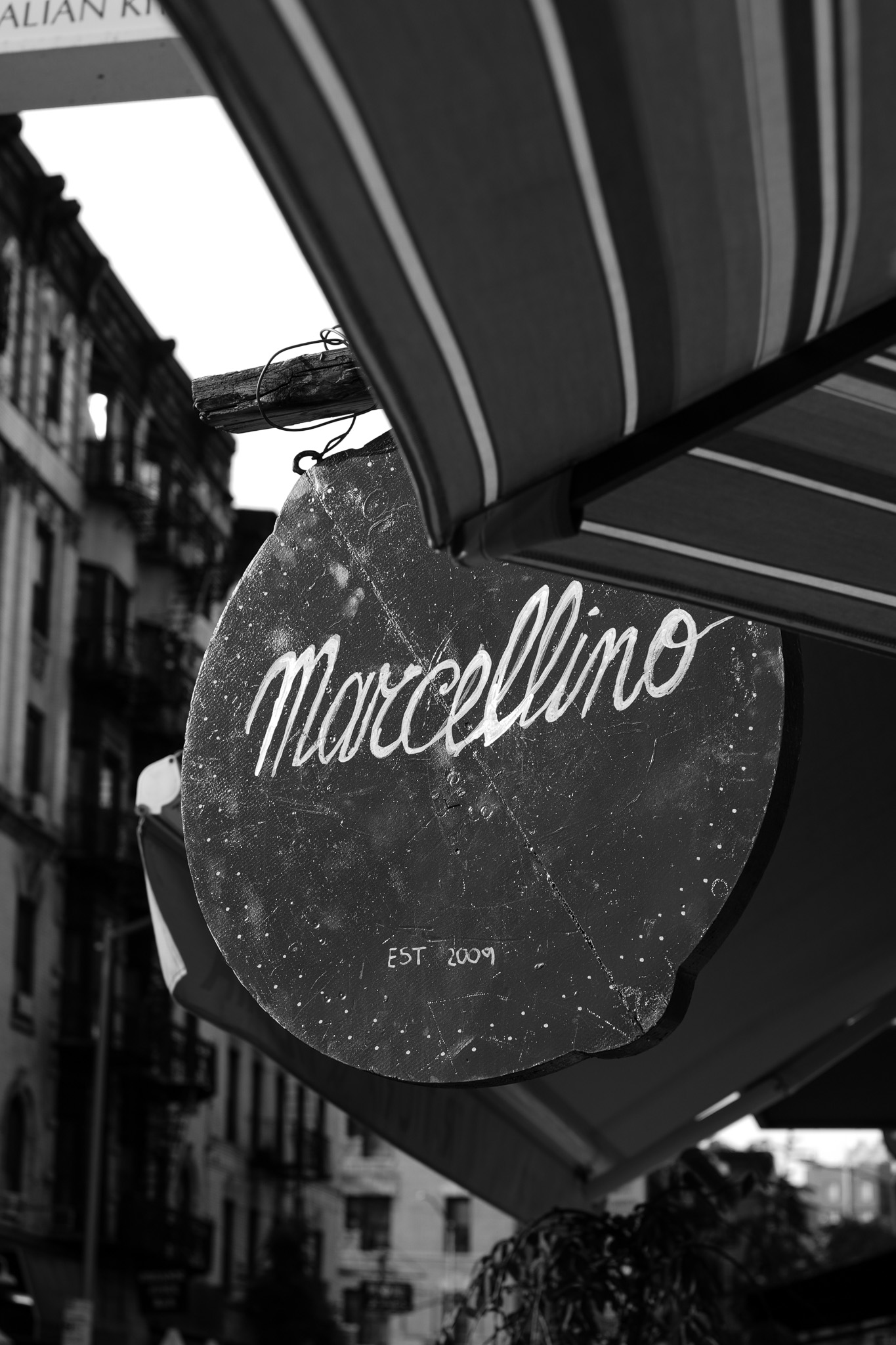 Sony RX1R III - B&W Restaurant Sign