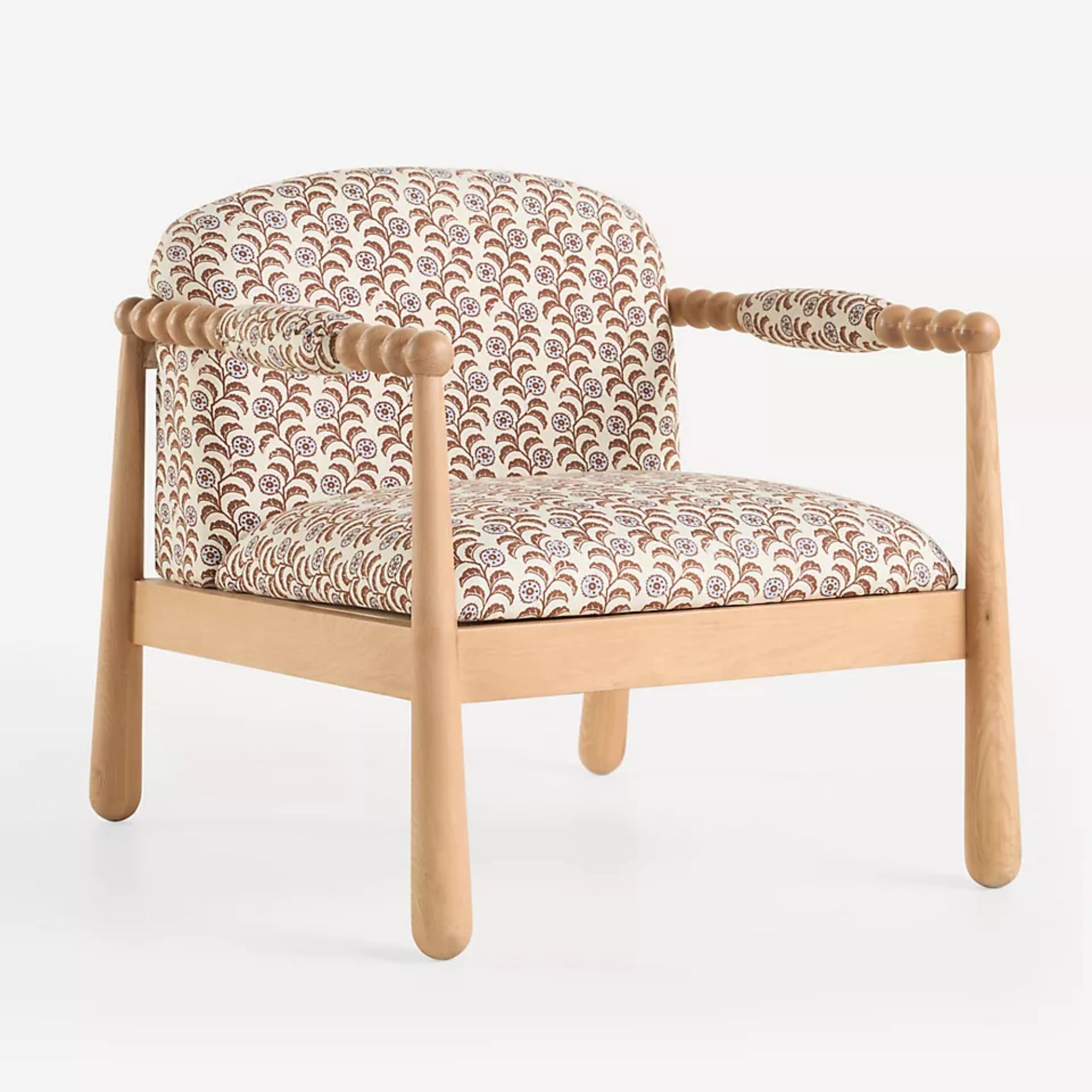 Pippa Leora Block Print Accent Chair