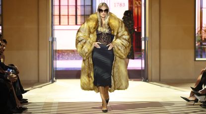 Demna&rsquo;s S/S 2027 show for Gucci, held in a specially constructed Gucci &lsquo;store&rsquo; today 
