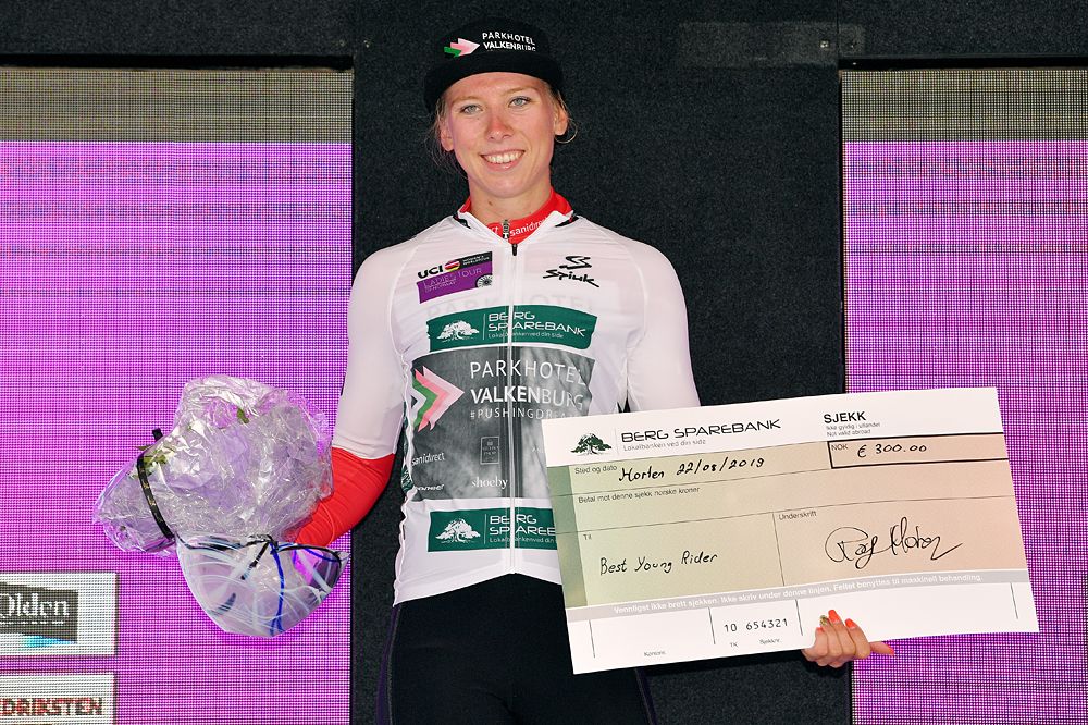 Lorena Wiebes (Parkhotel Valkenburg) wins stage 1 at the Ladies Tour of Norway and take young rider lead