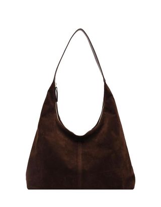 Leather Hobo Bags for Women Brown Purses Suede Purse Slouchy Tote Bag Suede Tote Bag Fall Purses Handbag (stylea-Coffee)