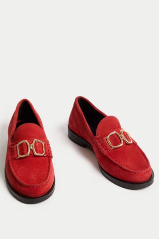 M&S Suede Trim Loafers