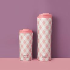 Iced coffee cup on bright background