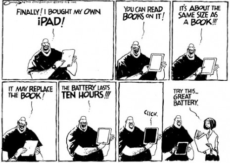 An e-reader with endless battery life