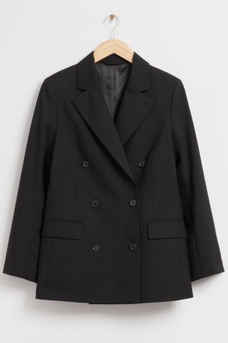 & Other Stories Relaxed Double-Breasted Wool Blazer