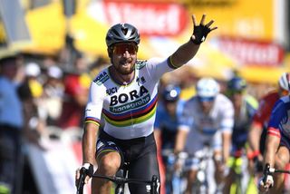 Peter Sagan (Bora-Hansgrohe) wins stage 2 at the Tour de France