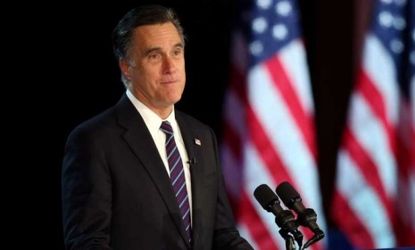 Mitt Romney delivers his concession speech in the early morning hours of Nov. 7: In the minds of many Republicans, Romney can't step off the national stage soon enough.