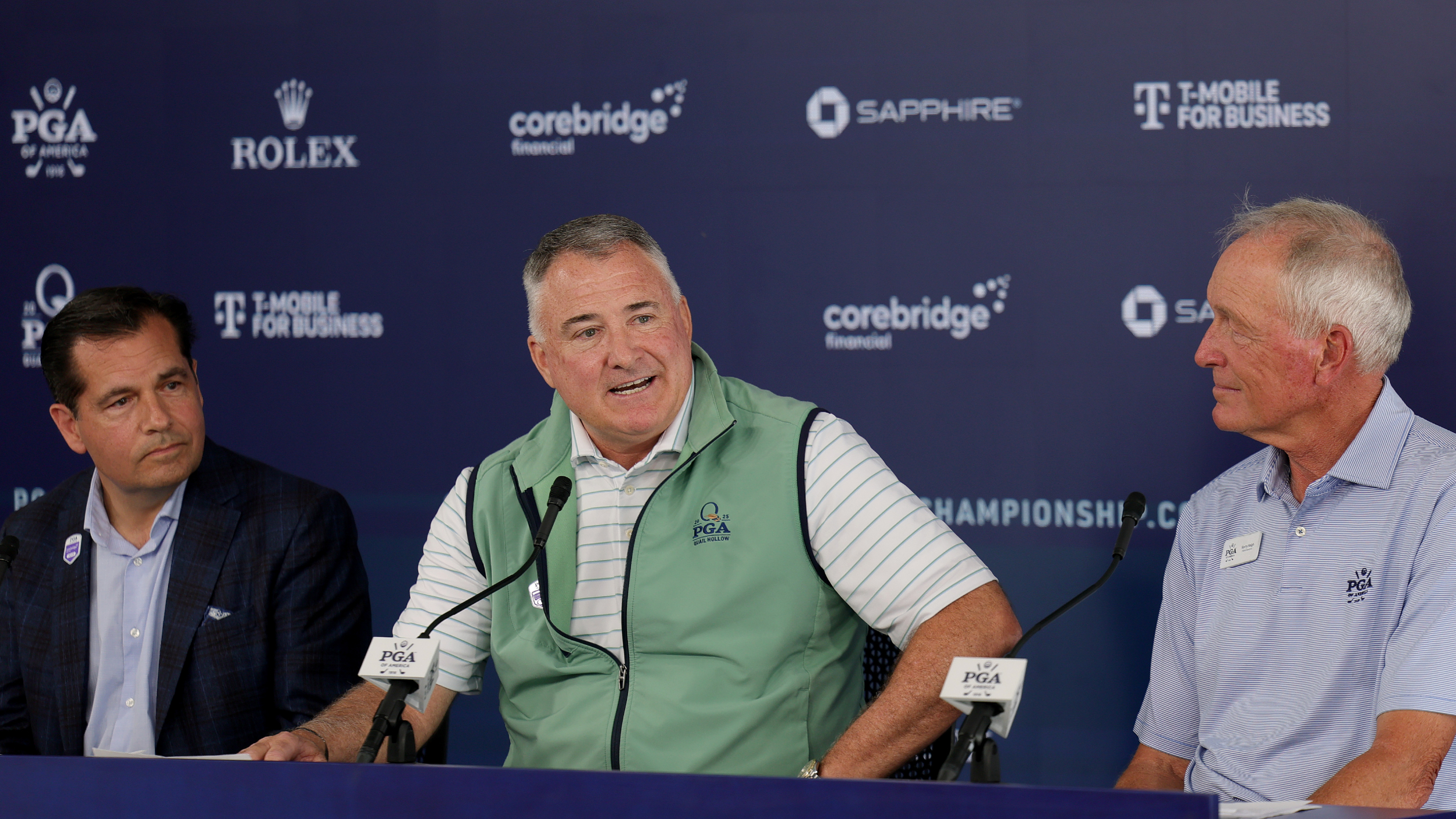 Don Rea at a PGA Championship press conference