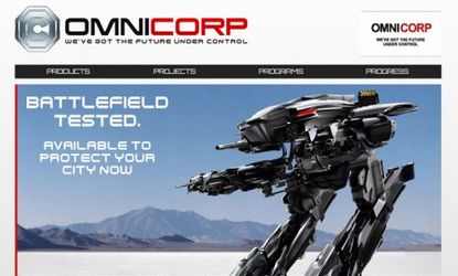 Jose Padhila's new RoboCop, ï»¿featuring this ED-209 robotic killing machine, hits theaters in August 2013.