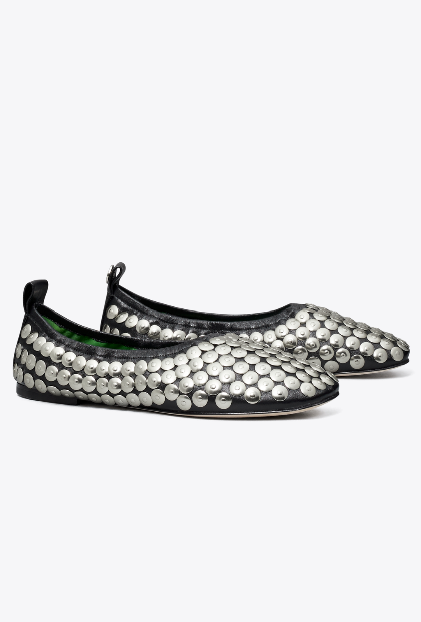 An image of Tory Burch ballet flats.