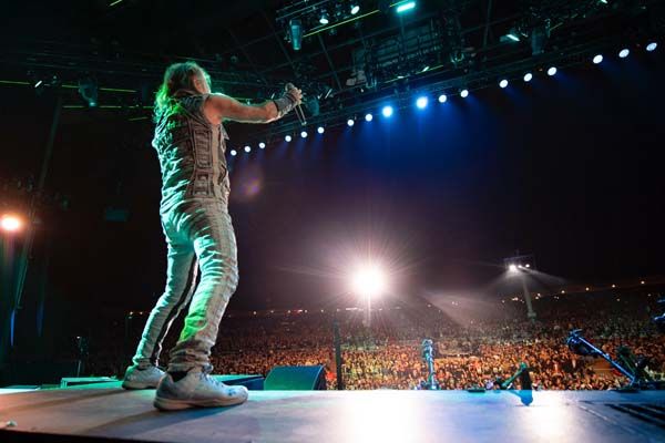 Iron Maiden onstage in San Diego