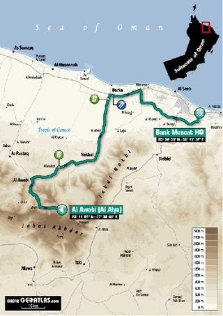 Tour of Oman - Stage 3 Map