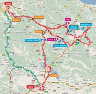 Vuelta Stage 20 map
