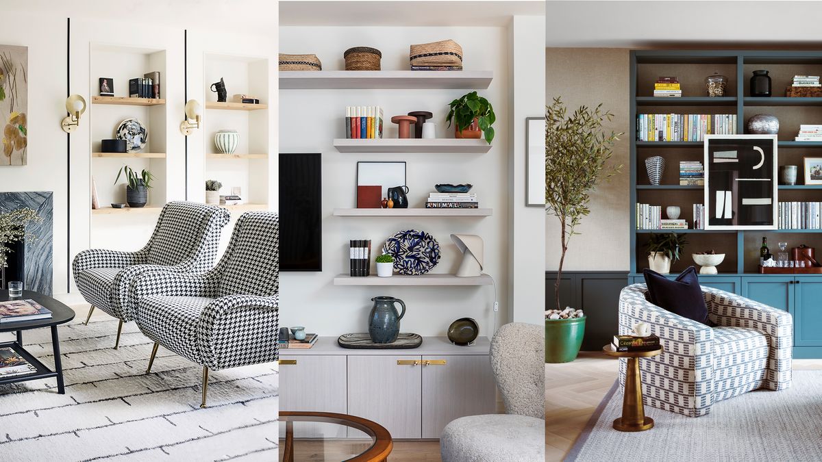 Chairish  For Chic And Unique Homes  Bookcase design Wallpaper bookshelf  Built ins