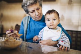 Grandmother with child