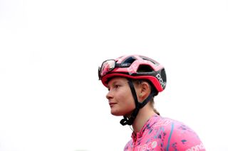 LABASTIDA SPAIN MAY 13 Abi Smith of Scotland and Team EF Education Tibco Svb prior to the 1st Itzulia Women 2022 Stage 1 a 1059km stage from VitoriaGasteiz to Labastida ItzuliaWomen UCIWWT on May 13 2022 in Labastida Spain Photo by Gonzalo Arroyo MorenoGetty Images