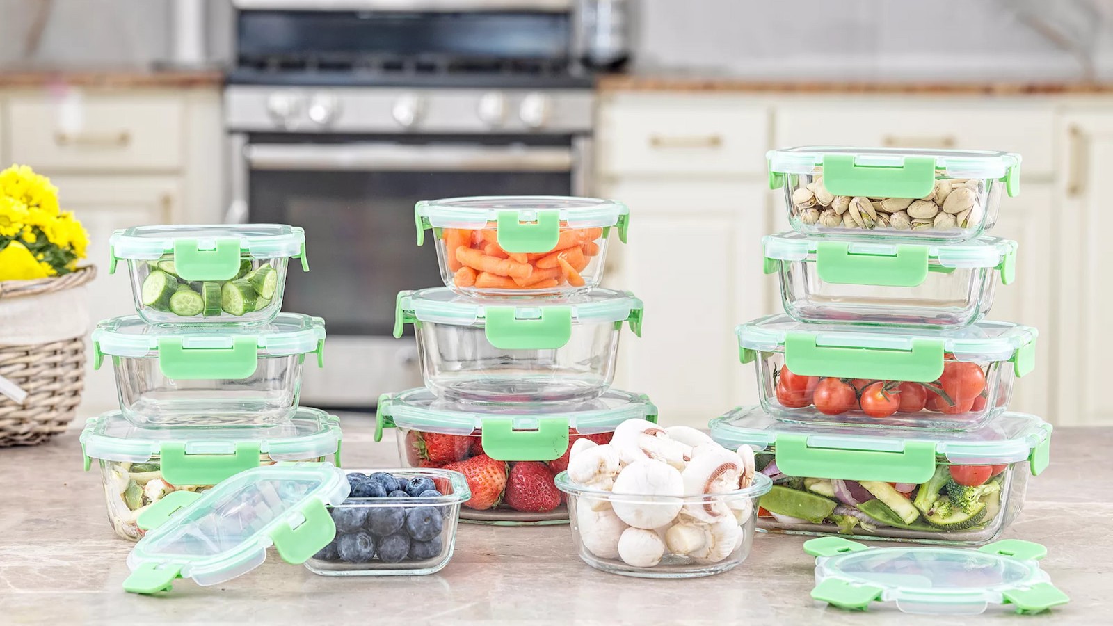 JoyFul Glass Leakproof Storage Containers