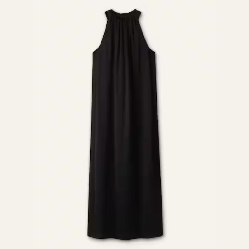 ME+EM, black halterneck maxi dress